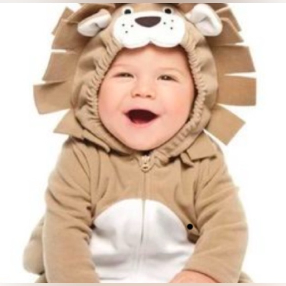 Carter's Tan and White Lion Costume